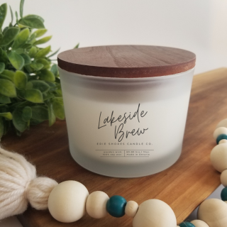 Lakeside Brew Soy Wax Wooden Wick 15oz Candle