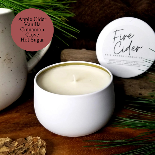 Fire Cider Soy Wax Wooden Wick 6 oz Candle